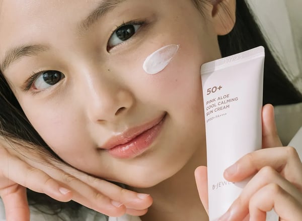 비쥬얼 핑크 알로에 쿨 카밍 선스크린 40ml
