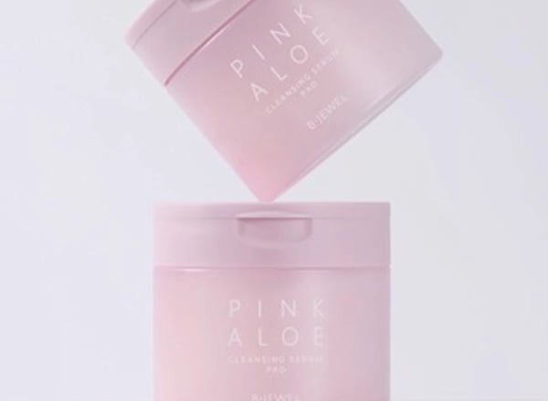 비쥬얼 핑크 알로에 클렌징 세럼 패드 180ml (60매)