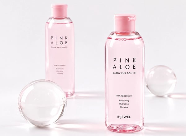 비쥬얼 핑크 알로에 글로우 PHA 토너 200ml - Thumbnail