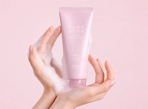 비쥬얼 핑크 알로에 PHA 젤 클렌저 150ml
