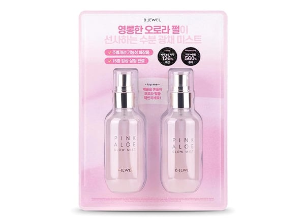 비쥬얼 핑크 알로에 글로우 미스트 100ml 1+1 기획 세트